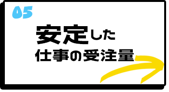 安定した仕事の受注量